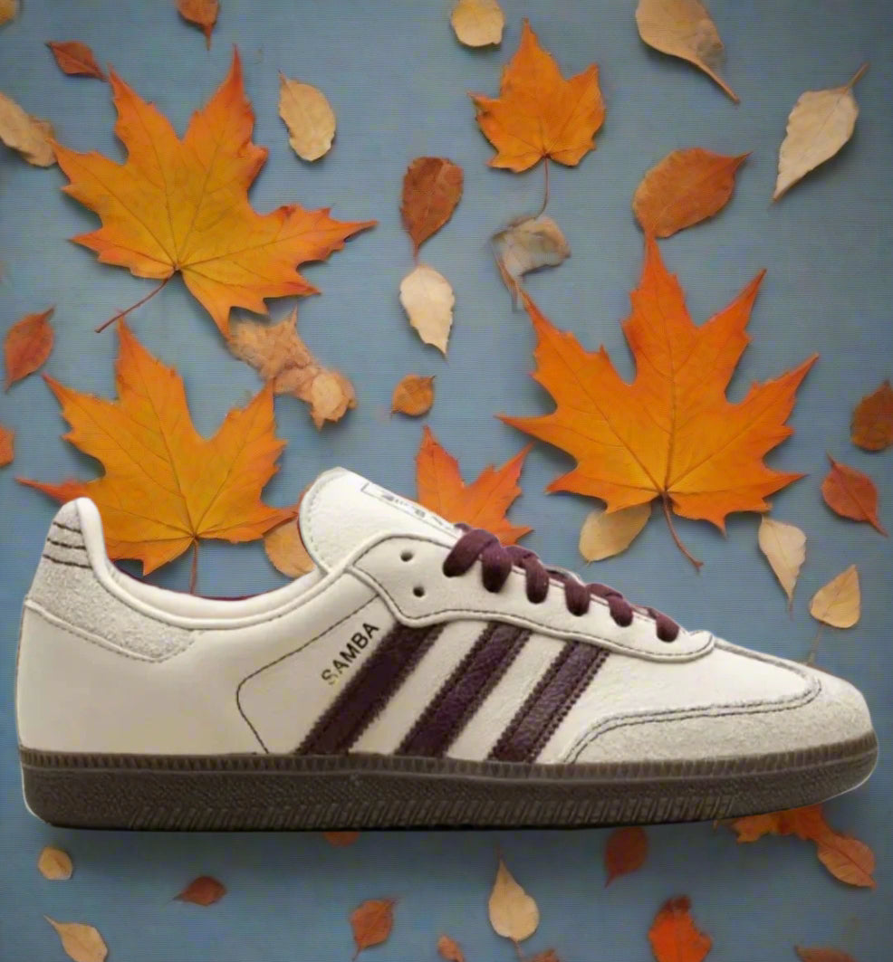 Adidas samba maroon line